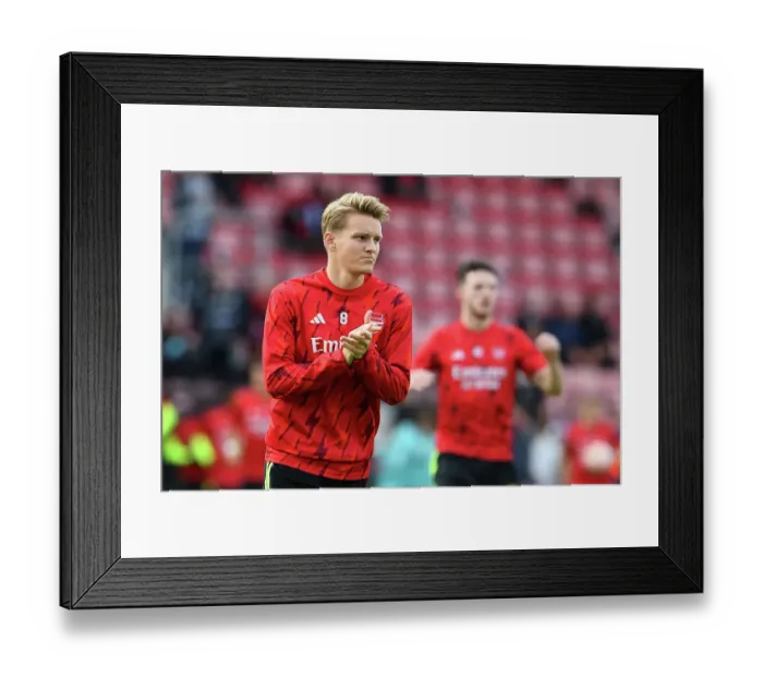 Framed Print : Martin Odegaard Gears Up: Arsenal's Readiness Against AFC Bournemouth (2023-24 Premier League) Framed Print : Martin Odegaard Gears Up: Arsenal's Readiness Against AFC Bournemouth (2023-24 Premier League)