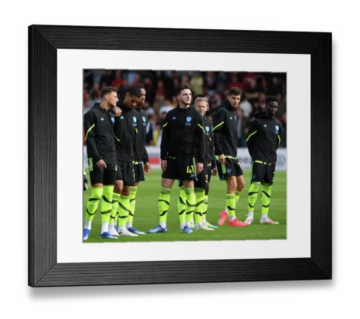 Framed Print : Arsenal's Declan Rice Gears Up for AFC Bournemouth Clash in 2023-24 Premier League