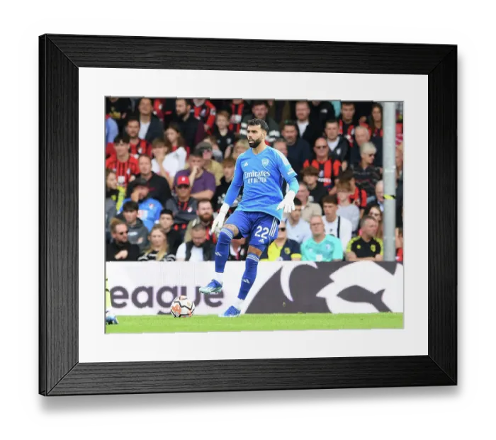 Framed Print : Arsenal's David Raya in Action: AFC Bournemouth vs Arsenal (2023-24)