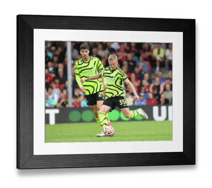 Framed Print : Arsenal's Zinchenko Shines in AFC Bournemouth Clash (2023-24 Premier League) Framed Print : Arsenal's Zinchenko Shines in AFC Bournemouth Clash (2023-24 Premier League)
