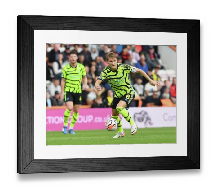 Framed Print : Martin Odegaard's Midfield Masterclass: Arsenal's Triumph Over AFC Bournemouth in the Premier League Framed Print : Martin Odegaard's Midfield Masterclass: Arsenal's Triumph Over AFC Bournemouth in the Premier League