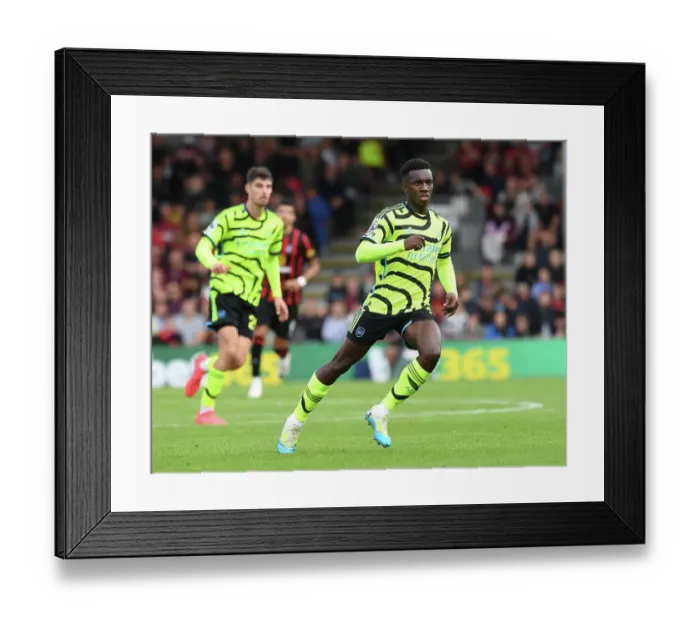 Framed Print : Arsenal's Eddie Nketiah Scores the Winner: Arsenal Triumphs Over AFC Bournemouth (2023-24 Premier League) Framed Print : Arsenal's Eddie Nketiah Scores the Winner: Arsenal Triumphs Over AFC Bournemouth (2023-24 Premier League)