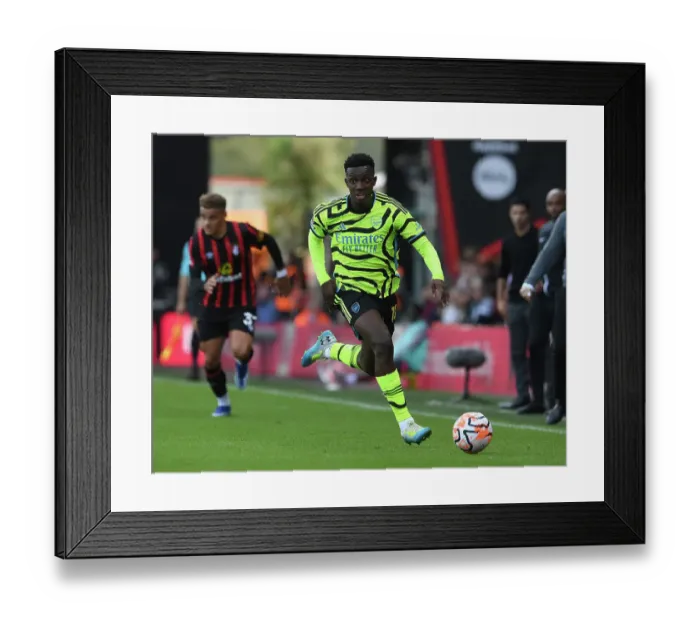 Framed Print : Arsenal's Eddie Nketiah Shines in AFC Bournemouth Clash (2023-24 Premier League) Framed Print : Arsenal's Eddie Nketiah Shines in AFC Bournemouth Clash (2023-24 Premier League)