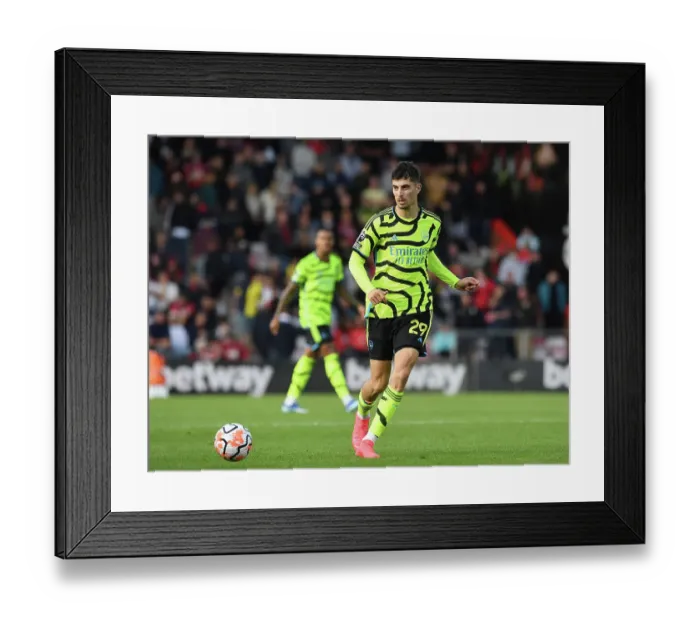 Framed Print : Arsenal's Kai Havertz in Action: Arsenal vs Bournemouth, 2023-24 Premier League