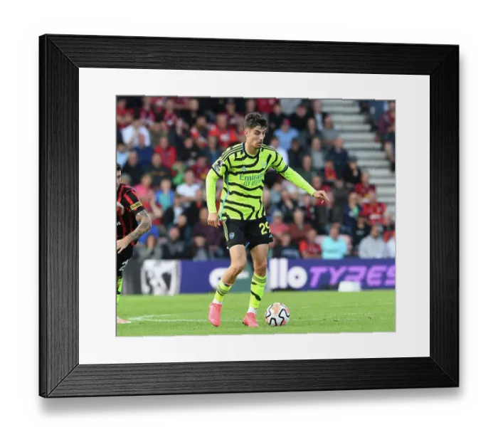 Framed Print : Havertz Shines: Arsenal's Standout Performance in AFC Bournemouth vs Arsenal FC (2023-24)