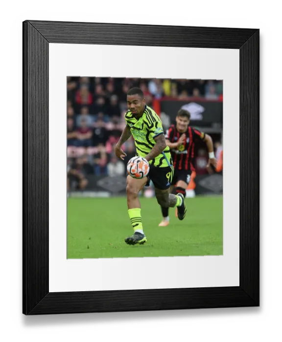 Framed Print : Gabriel Jesus Strikes: Arsenal's Victory Over AFC Bournemouth in the 2023-24 Premier League Framed Print : Gabriel Jesus Strikes: Arsenal's Victory Over AFC Bournemouth in the 2023-24 Premier League