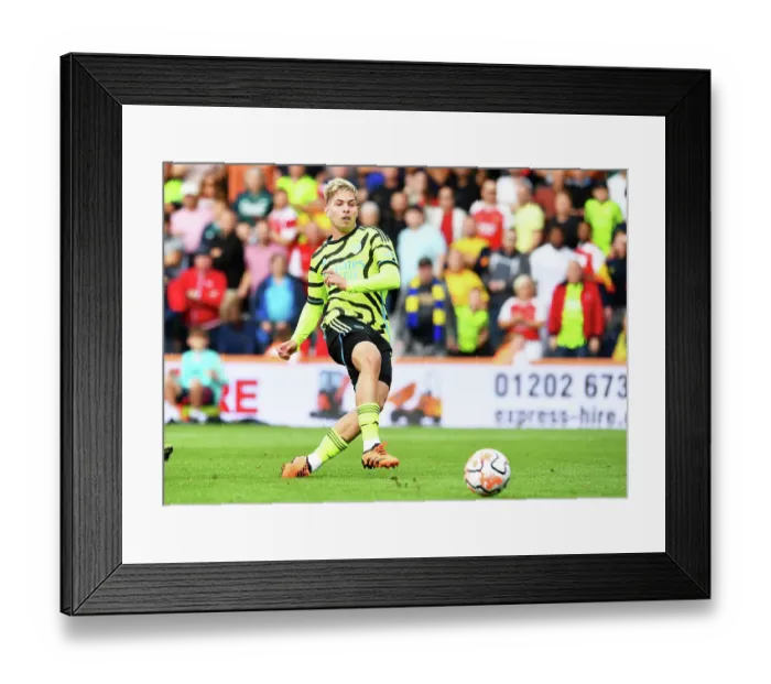 Framed Print : Arsenal's Emile Smith Rowe Scores at AFC Bournemouth in 2023-24 Premier League