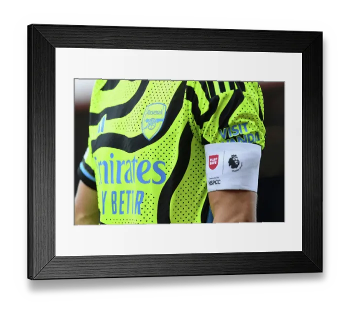 Framed Print : Arsenal's Martin Odegaard Leads the Way: AFC Bournemouth vs Arsenal FC, Premier League 2023-24