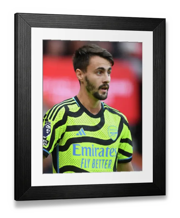 Framed Print : Arsenal's Fabio Vieira: Midfield Genius Shines in Premier League Clash against AFC Bournemouth, 2023-24