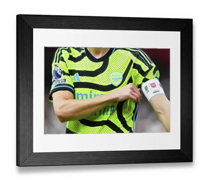 Framed Print : Arsenal Captain's Armband at AFC Bournemouth vs Arsenal Premier League Match (2023-24) Framed Print : Arsenal Captain's Armband at AFC Bournemouth vs Arsenal Premier League Match (2023-24)