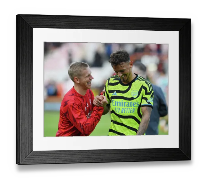 Framed Print : Arsenal Rejoices in Premier League Triumph over AFC Bournemouth (2023-24)