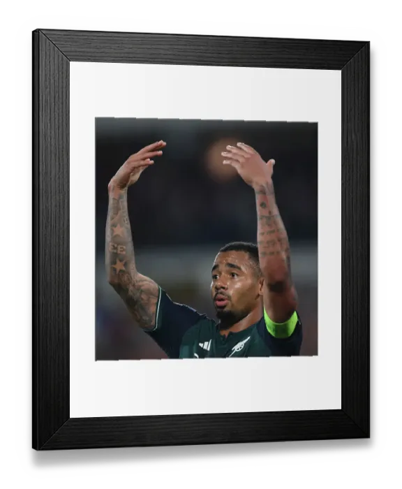 Framed Print : Gabriel Jesus in Action: Thrilling Arsenal's UEFA Champions League Battle against RC Lens, 2023 / 24 Framed Print : Gabriel Jesus in Action: Thrilling Arsenal's UEFA Champions League Battle against RC Lens, 2023 / 24