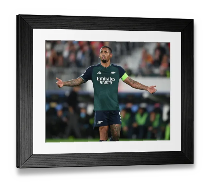 Framed Print : Gabriel Jesus in Action: Thrilling Arsenal's UEFA Champions League Clash against RC Lens, 2023-24 Framed Print : Gabriel Jesus in Action: Thrilling Arsenal's UEFA Champions League Clash against RC Lens, 2023-24