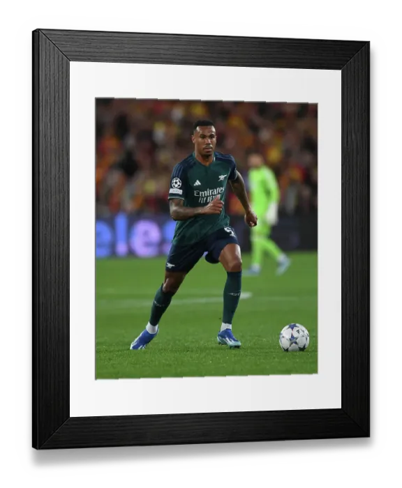 Framed Print : Gabriel Jesus in Action: Arsenal vs RC Lens, UEFA Champions League 2023-24