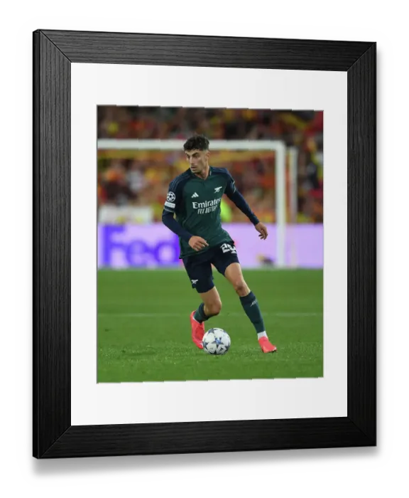 Framed Print : Havertz Shines: Arsenal's Victory Over RC Lens in UEFA Champions League Group B, 2023 / 24