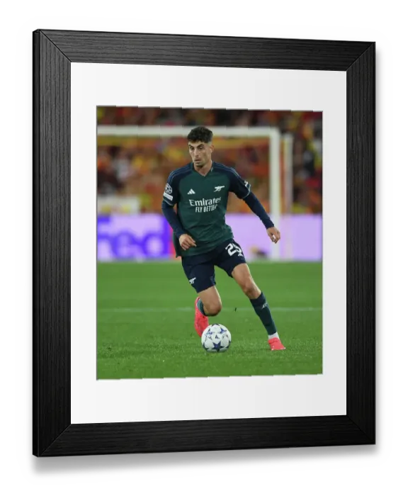 Framed Print : Havertz Shines: Arsenal's Champions League Clash against RC Lens, Group B, 2023-24