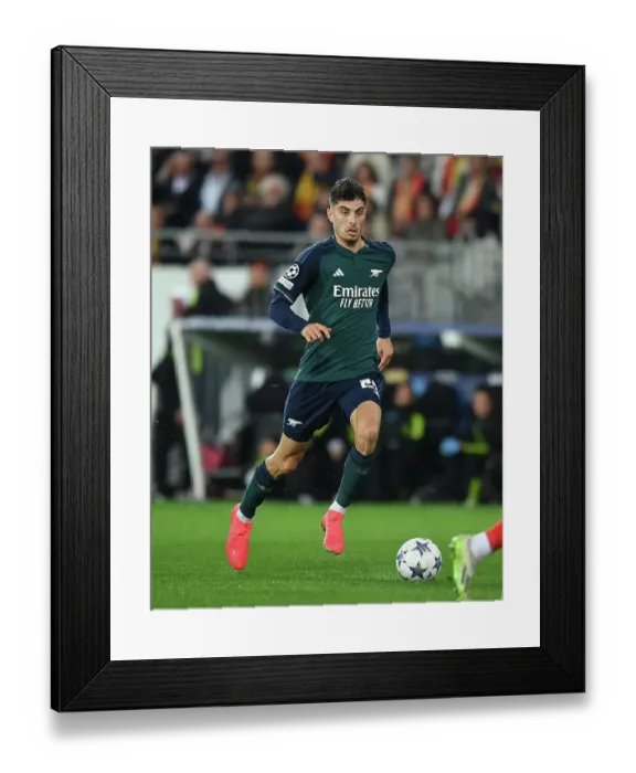 Framed Print : Havertz Shines: Arsenal's Victory Over RC Lens in Champions League Group B, 2023 / 24