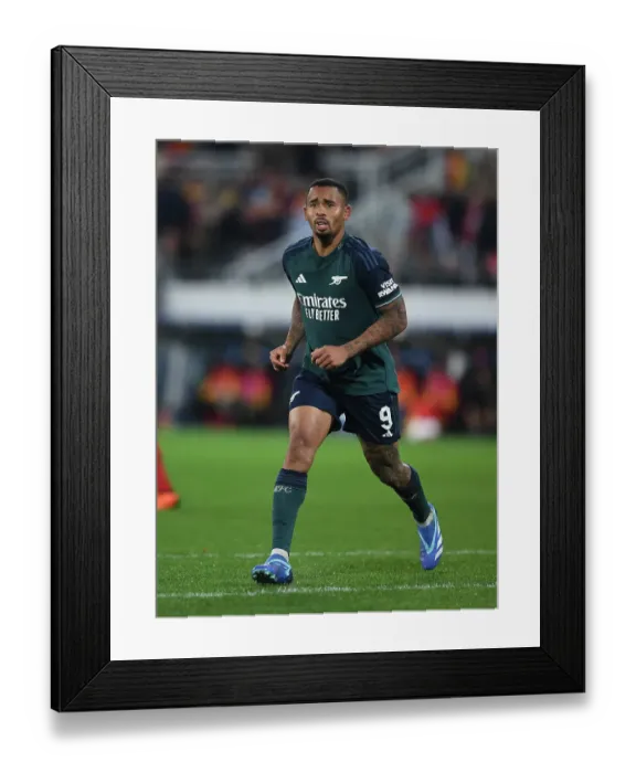 Framed Print : Gabriel Jesus in Action: Arsenal's Thrilling UEFA Champions League Showdown against RC Lens, 2023 / 24 Framed Print : Gabriel Jesus in Action: Arsenal's Thrilling UEFA Champions League Showdown against RC Lens, 2023 / 24
