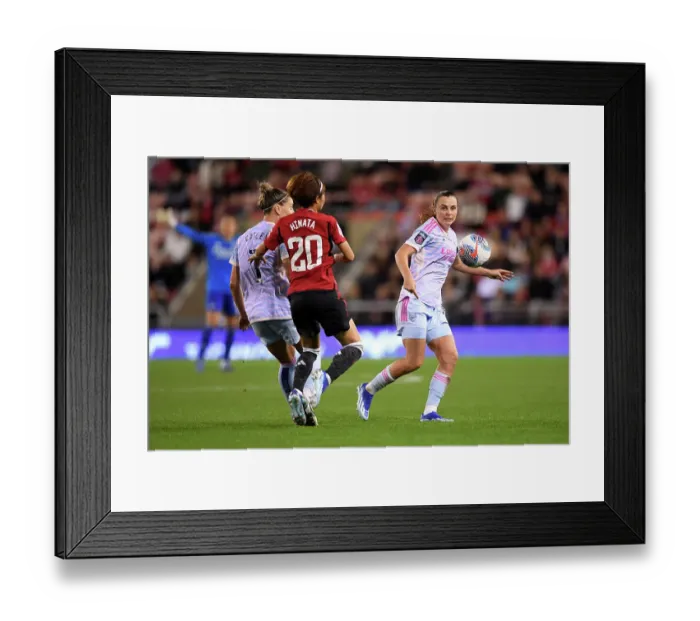 Framed Print : Arsenal vs Manchester United: Battle for Women's Super League Supremacy