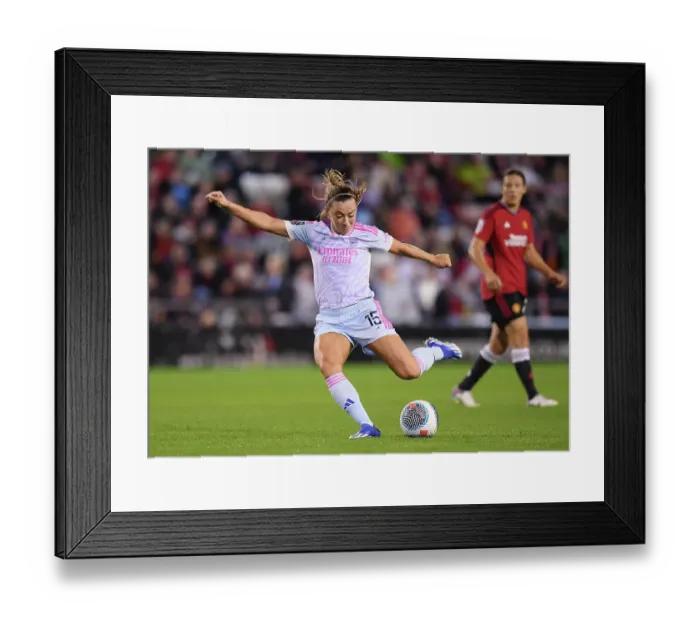 Framed Print : Titanic Showdown: Arsenal vs Manchester United - Barclays Women's Super League