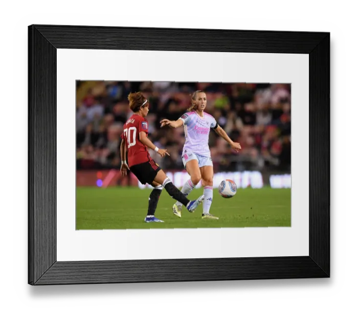 Framed Print : Arsenal vs Manchester United: Battle in the Barclays Women's Super League (2023)