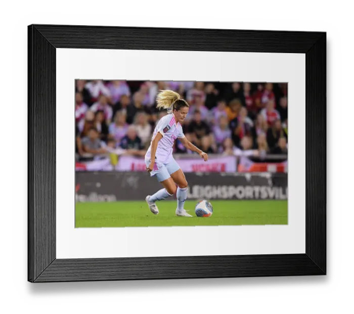 Framed Print : Showdown at Leigh: Manchester United vs. Arsenal - Barclays Women's Super League (2023-24)