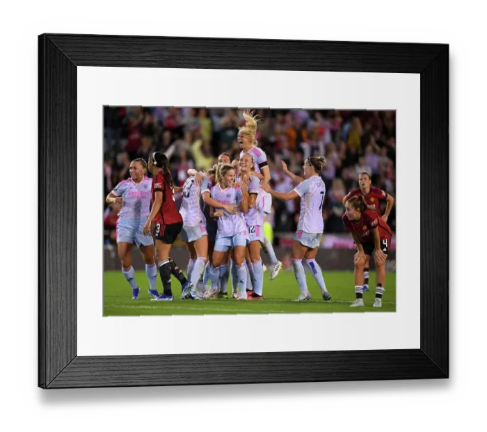 Framed Print : Arsenal Women's Super League Victory: Cloe Lacasse Scores Decisive Goal Against Manchester United