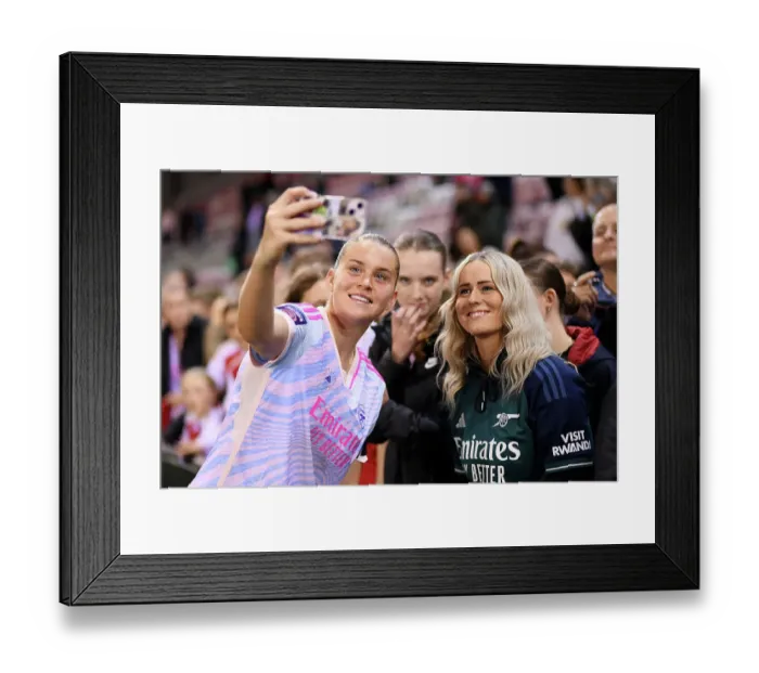 Framed Print : Alessia Russo's Selfie Moment: Manchester United vs. Arsenal FC - Barclays Women's Super League 2023-24 Framed Print : Alessia Russo's Selfie Moment: Manchester United vs. Arsenal FC - Barclays Women's Super League 2023-24