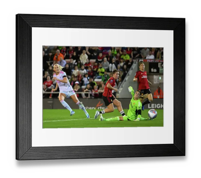 Framed Print : Arsenal Women's Super League Victory: Stina Blackstenius Scores Opening Goal Against Manchester United