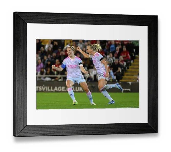 Framed Print : Arsenal Women's Super League Triumph: Stina Blackstenius Nets First Goal Against Manchester United Framed Print : Arsenal Women's Super League Triumph: Stina Blackstenius Nets First Goal Against Manchester United