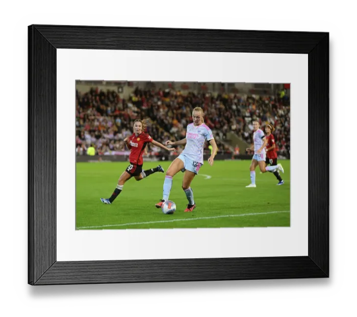 Framed Print : A Tight Battle: Manchester United vs. Arsenal FC in the Barclays Women's Super League (2023-24) Framed Print : A Tight Battle: Manchester United vs. Arsenal FC in the Barclays Women's Super League (2023-24)