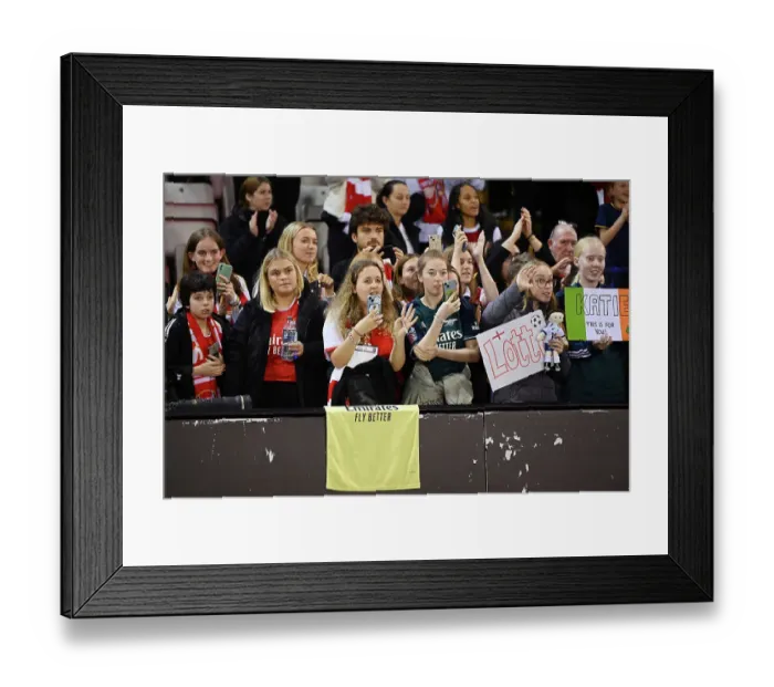 Framed Print : Arsenal vs. Manchester United: A Clash in the Barclays Women's Super League
