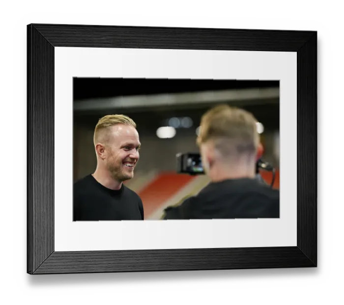 Framed Print : Post-Match Interview: Jonas Eidevall Reflects on Arsenal's Performance Against Manchester United (2023-24 Women's Super League) Framed Print : Post-Match Interview: Jonas Eidevall Reflects on Arsenal's Performance Against Manchester United (2023-24 Women's Super League)
