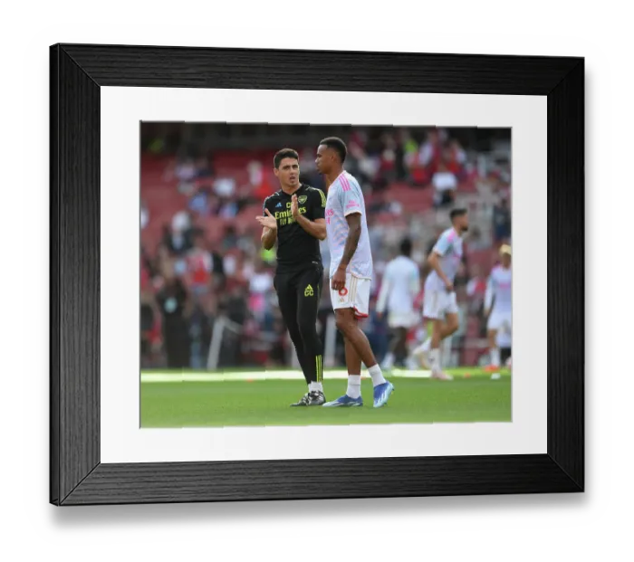 Framed Print : Arsenal FC vs Manchester City: Carlos Cuesta Prepares for Premier League Showdown (2023-24) Framed Print : Arsenal FC vs Manchester City: Carlos Cuesta Prepares for Premier League Showdown (2023-24)