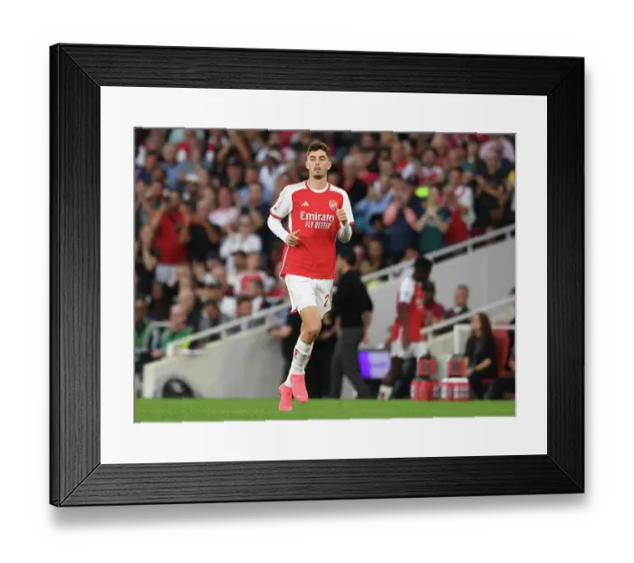 Framed Print : Clash of Titans: Arsenal vs Manchester City - The Battle for Premier League Supremacy (2023-24)