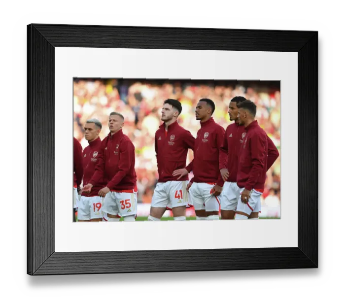 Framed Print : Arsenal vs Manchester City: Pre-Match Focus at Emirates Stadium (2023-24)