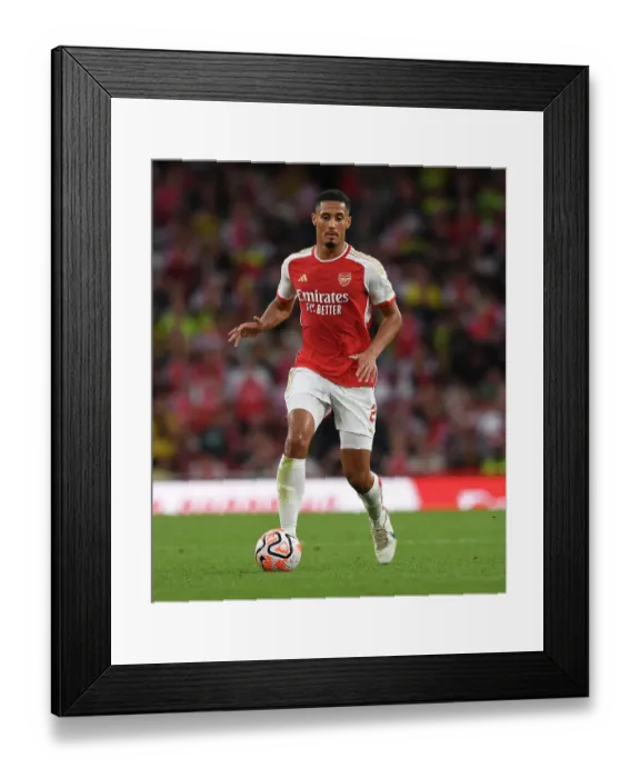 Framed Print : William Saliba's Premier League Debut: Arsenal vs Manchester City, 2023-24 Framed Print : William Saliba's Premier League Debut: Arsenal vs Manchester City, 2023-24