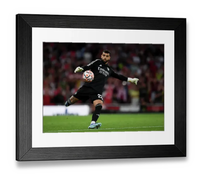 Framed Print : Arsenal's David Raya: Emotional Reaction to Manchester City Defeat at Emirates Stadium (2023-24) Framed Print : Arsenal's David Raya: Emotional Reaction to Manchester City Defeat at Emirates Stadium (2023-24)