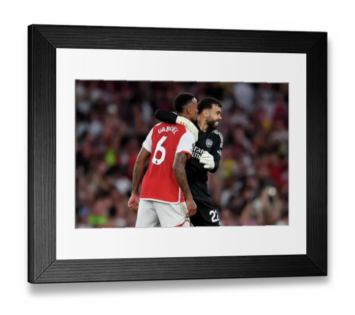 Framed Print : Arsenal Celebrates Premier League Victory Over Manchester City (2023-24)