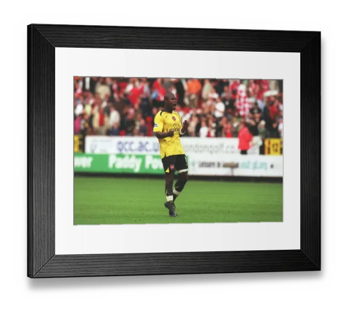 Framed Print : William Gallas's Exultant Moment: Arsenal's 2-1 Victory Over Charlton Athletic, FA Premiership, 2006 Framed Print : William Gallas's Exultant Moment: Arsenal's 2-1 Victory Over Charlton Athletic, FA Premiership, 2006