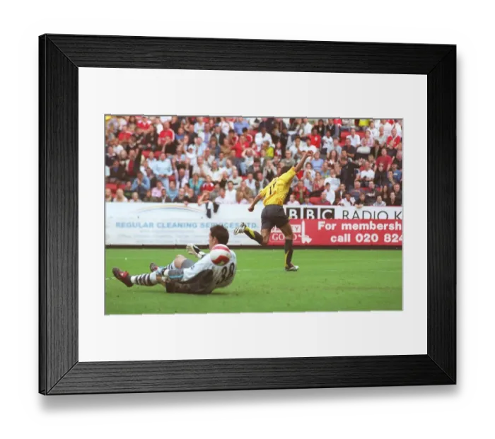 Framed Print : Robin van Persie's Double: Arsenal's 2-1 Victory Over Charlton Athletic, FA Premiership, 2006