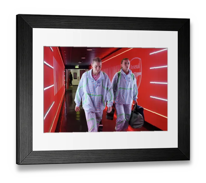 Framed Print : Arsenal Women: Russo and McCabe Arrive at Emirates Stadium Ahead of Aston Villa Clash (2023-24) Framed Print : Arsenal Women: Russo and McCabe Arrive at Emirates Stadium Ahead of Aston Villa Clash (2023-24)