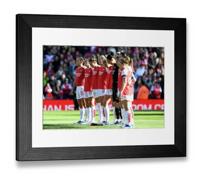 Framed Print : Arsenal FC Honors Victims of Tragic Events in Israel with Pre-Match Silence vs. Aston Villa (2023-24) Framed Print : Arsenal FC Honors Victims of Tragic Events in Israel with Pre-Match Silence vs. Aston Villa (2023-24)