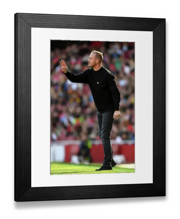 Framed Print : Arsenal Women: Jonas Eidevall at the Helm vs Aston Villa (2023-24) - Emirates Stadium