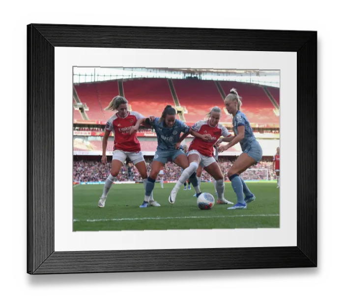 Framed Print : Arsenal vs Aston Villa: Barclays Women's Super League Clash at Emirates Stadium