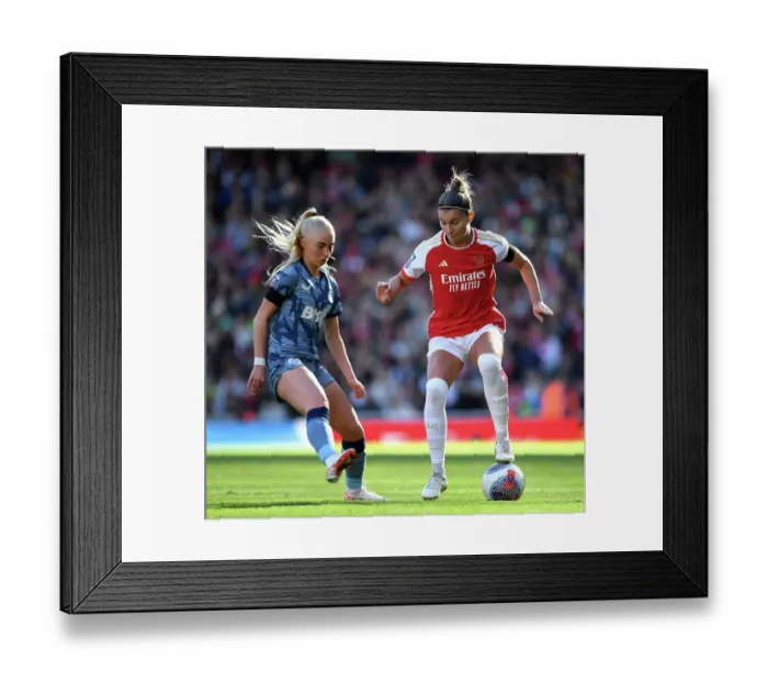 Framed Print : Arsenal vs Aston Villa: Tense Women's Super League Showdown at Emirates Stadium Framed Print : Arsenal vs Aston Villa: Tense Women's Super League Showdown at Emirates Stadium
