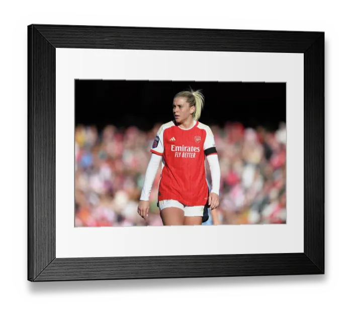 Framed Print : Arsenal Women vs Aston Villa: Russo's Intense Focus at Emirates Stadium (2023-24) Framed Print : Arsenal Women vs Aston Villa: Russo's Intense Focus at Emirates Stadium (2023-24)