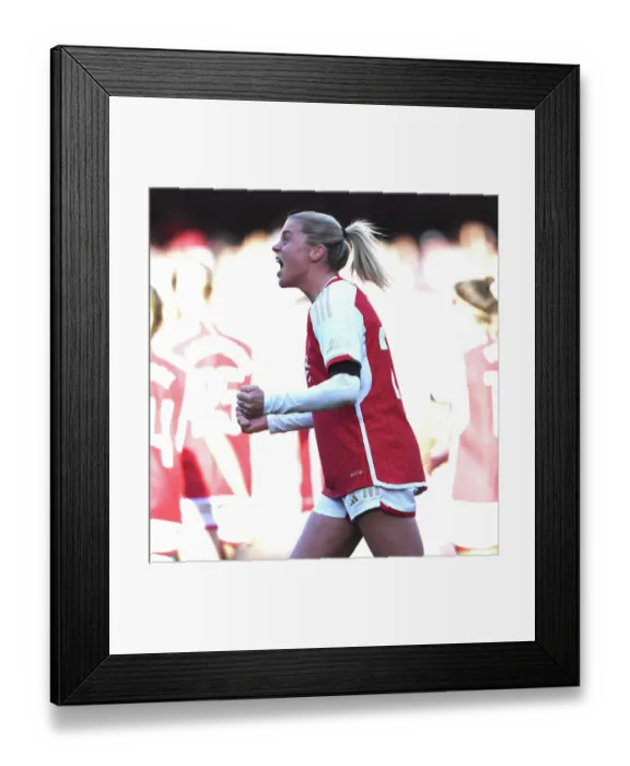 Framed Print : Alessia Russo's Brace Powers Arsenal Women to Super League Victory over Aston Villa (2023-24) Framed Print : Alessia Russo's Brace Powers Arsenal Women to Super League Victory over Aston Villa (2023-24)