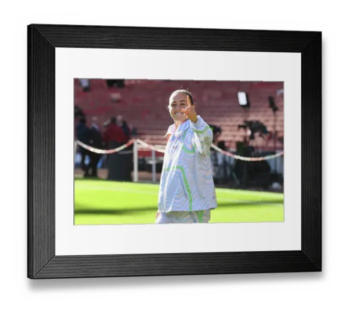 Framed Print : Arsenal v Aston Villa: Katie McCabe's Pitch Inspection at Emirates Stadium (Barclays Women's Super League 2023-24) Framed Print : Arsenal v Aston Villa: Katie McCabe's Pitch Inspection at Emirates Stadium (Barclays Women's Super League 2023-24)