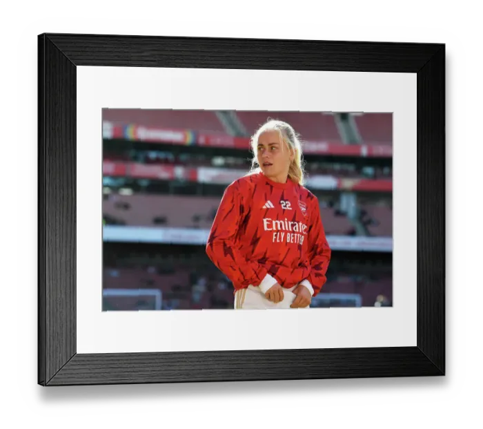 Framed Print : Arsenal Women vs Aston Villa: Pre-Match Focus at Emirates Stadium (2023-24)